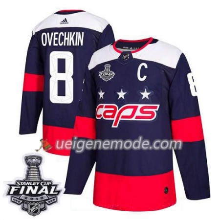 Herren Eishockey Washington Capitals Trikot Alex Ovechkin 8 2018 Stanley Cup Final Patch Adidas Stadium Series Authentic